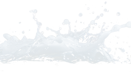 white water splashing isolated on white or transparent png