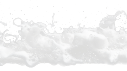 white water splashing isolated on white or transparent png