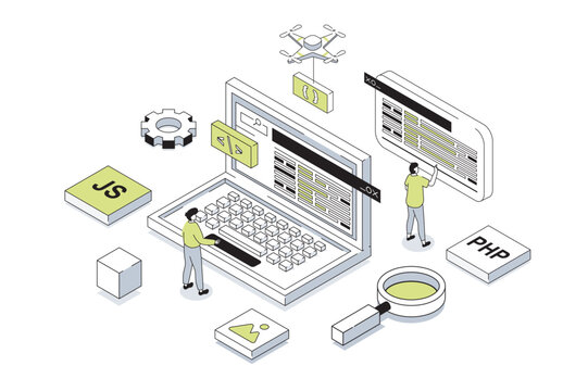 Isometric Coding Images – Browse 61,996 Stock Photos, Vectors, and ...