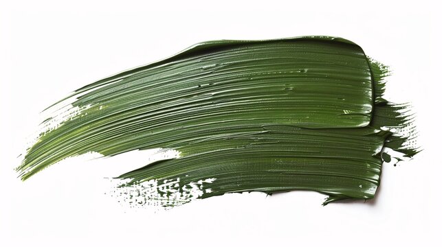 green_paint_brush_white_background 9