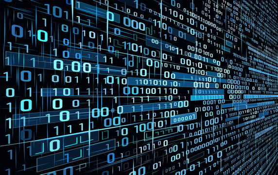 binary code pattern techno bg. technology binary zero and one background reflecting big data, cyber security, hacking, science, virus, programming, global network, web, internet etc concept.
