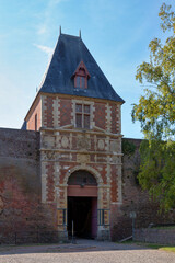 Fototapeta premium The Porte de Bretagne of the old ramparts of the town of Péronne