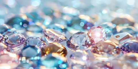 Sparkling Brilliance A Glimpse into the Radiant World of Precious Gemstones. Concept Gemstones, Jewelry, Radiant, Brilliance, Sparkling