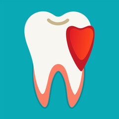 Immerse yourself in the world of dentistry with this detailed tooth vector illustration.
