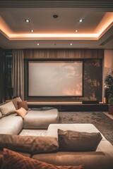 A comfortable living room with furniture and TV, ideal for relaxing at home