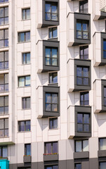 Texture of modern buildings, background for design.