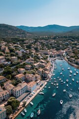 A large body of water with many boats