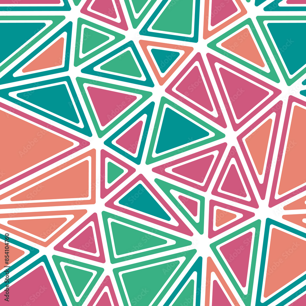 Poster minimal geometric background. rounded solid shapes in frames. big triangles size. multicolored style