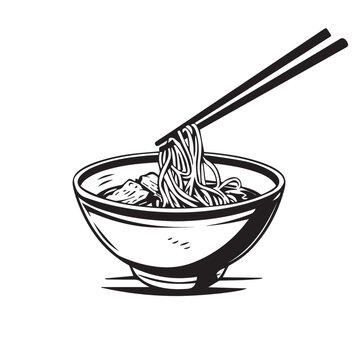 recommend clip art: bowl of rice with chopsticks
