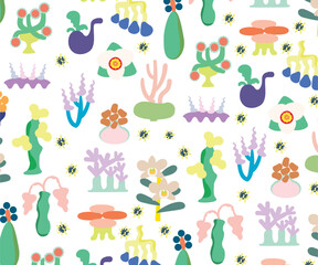 Set of Doodle Element of Organic Shapes Vector Illustration