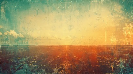 Naklejka premium A vintage-inspired abstract background with a warm color palette and a textured surface.