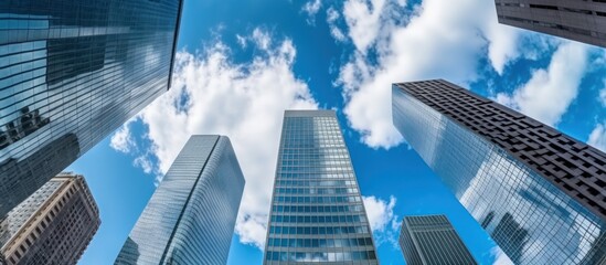 Skyscrapers Reaching for the Clouds