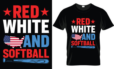 4th of July Typography T-shirt Design