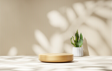 3D rendering abstract platform podium product presentation backdrop	
