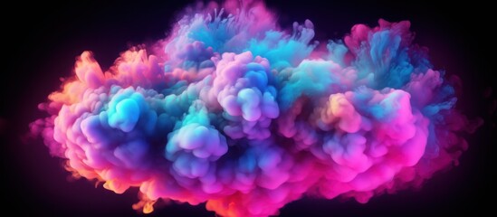 Fototapeta premium Abstract Colorful Smoke Explosion