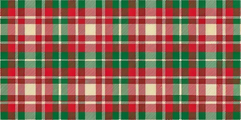 Flat christmas plaid pattern design
