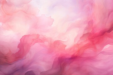 Fototapeta premium Pink and white cloud abstract painting.