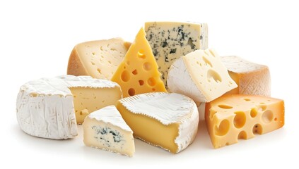 Delicious Cheese Assortment for Foodies and Gourmets Generative AI