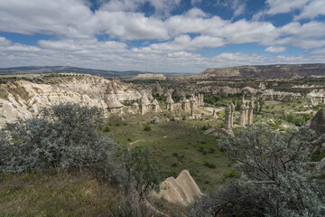Scenic valley of love in cappadocia.