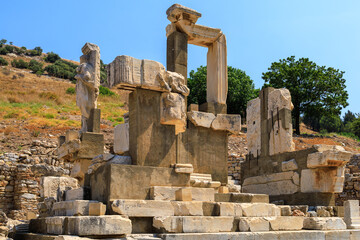 Ruins of the ancient city of Ephesus. Cultural heritage of humanity From ancient Greece and ancient...