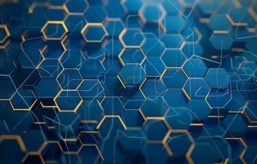 Corporate Presentation Template with Geometric Patterns Generative AI