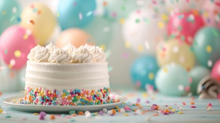 Celebrate with a Delicious Birthday Cake Generative AI