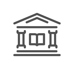 Books related icon outline and linear vector.
