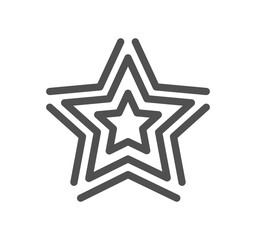 Obraz premium Star related icon outline and linear vector. 