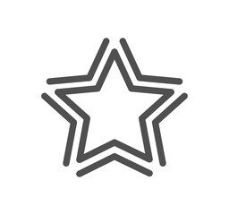 Star related icon outline and linear vector.
