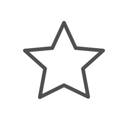 Star related icon outline and linear vector.
