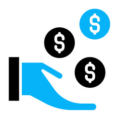 Creditors duotone icon vector for mobile app, website, logo and presentation design.
