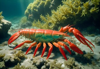 lobster on the beach