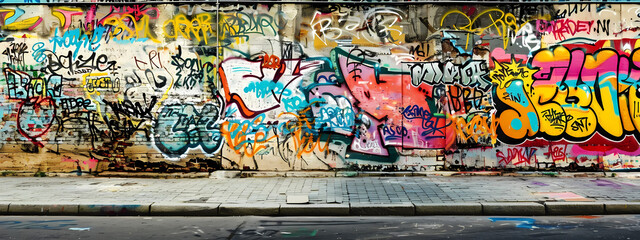 Fototapeta premium Colorful Urban Graffiti Art