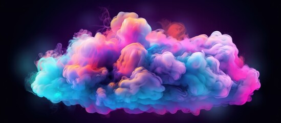 Fototapeta premium Abstract Colorful Smoke Cloud