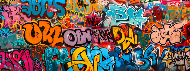 Obraz premium Colorful Urban Graffiti Art