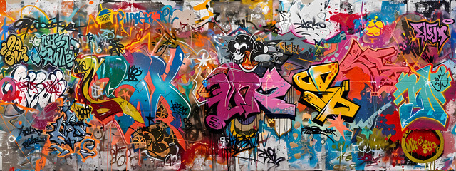 Obraz premium Colorful Urban Graffiti Art