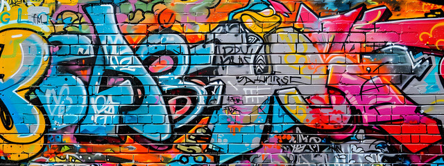 Obraz premium Colorful Urban Graffiti Art