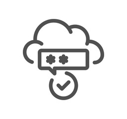 Data exchange related icon outline and linear vector.
