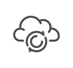 Data exchange related icon outline and linear vector.
