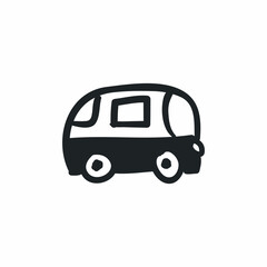 bus public transportation sign icon