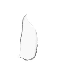 Piece of broken glass isolated on white