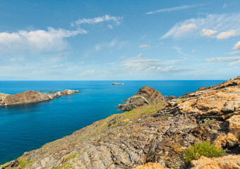 Costa Brava summer view, Spain.