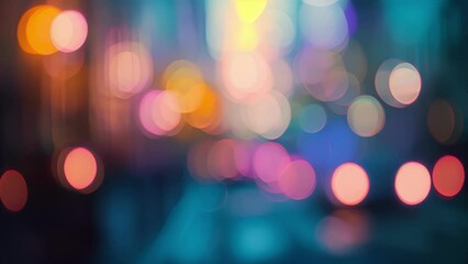 An abstract composition of defocused blurs and lights representing the essence of photography.