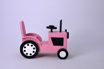 trator rosa brinquedo fazendinha 