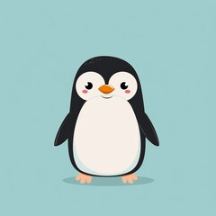 Adorable Penguin Illustration for Awareness Day Background Generative AI