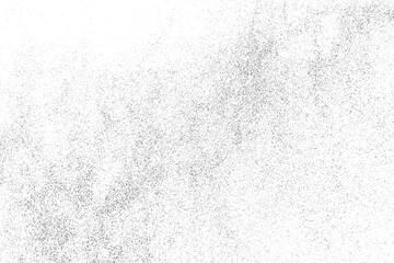 Distressed black texture. Dark grainy texture on white background. Dust overlay textured. Grain noise particles. Rusted white effect. Grunge design elements. Vector illustration, EPS 10.		