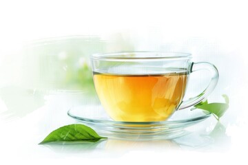 Cozy Morning Routine with Steaming Hot Tea Generative AI