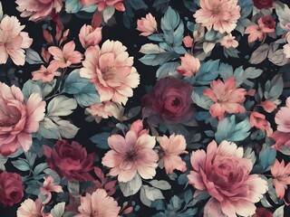 pattern with roses