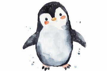 Adorable Penguin Illustration for Happy Awareness Day Generative AI