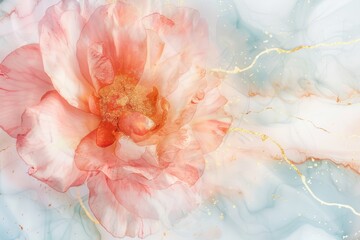 Elegant Watercolor Floral Background for Luxury Designs Generative AI